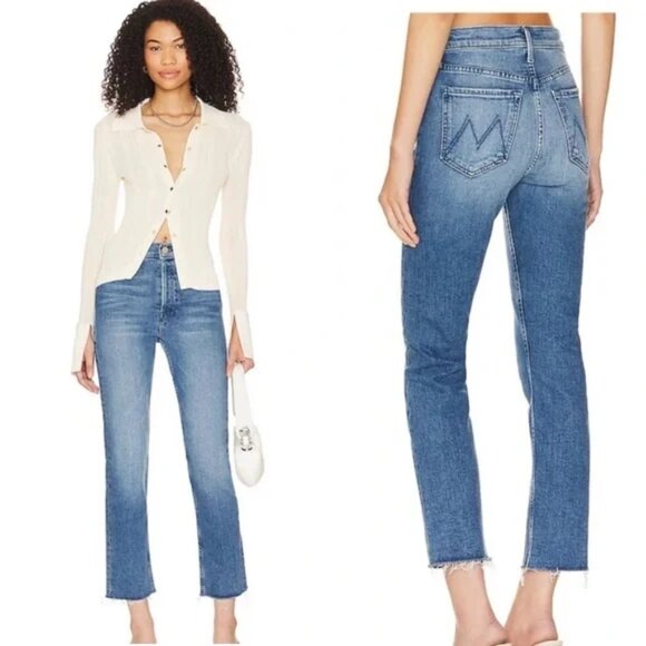 MOTHER Denim - Mother The Tomcat Ankle Fray in From Out of Town - SIZE 27